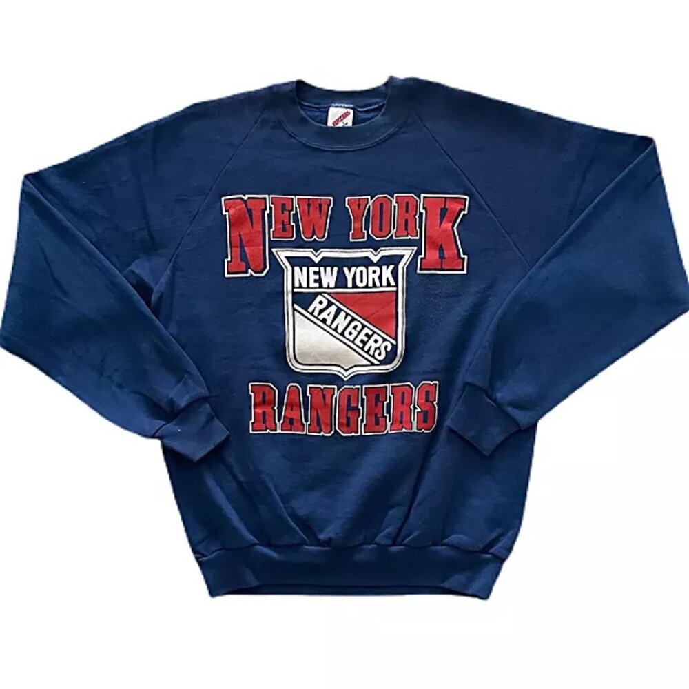 Vintage 1980s New York Rangers Hockey Sweatshirt, Retro NHL NY Rangers Shirt Tee